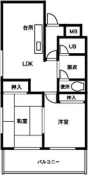 ラシュレ玉下の間取り画像