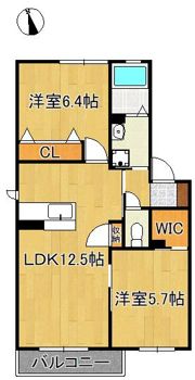 ヴェルドミールK B棟の間取り画像