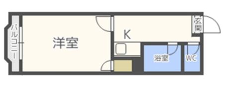 セントラルコート駅南の間取り画像