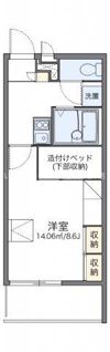 レオパレスアリシアの間取り画像