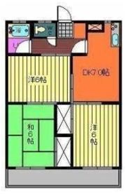 スカイハイツ居相の間取り画像