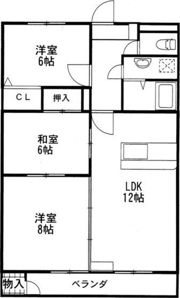 啓周マンションの間取り画像