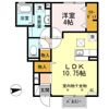 クレア ド ルーン A棟の間取り画像