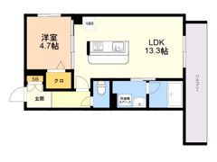 シャーメゾン吉塚 211の間取り画像