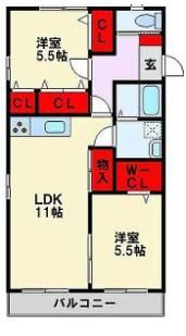 レトアヒルIIの間取り画像