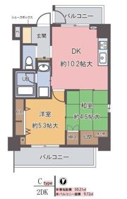 ｴﾑｽﾞ･ﾚｼﾞﾃﾞﾝｽうめきたの間取り画像