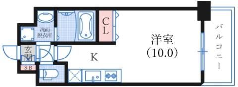 アプリーレ神戸元町の間取り画像