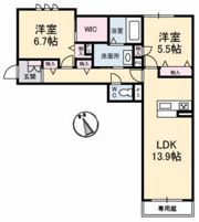 グランマスト矢賀の間取り画像