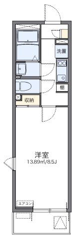 レオネクストウエストアングルの間取り画像