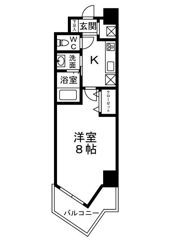ｼｬﾙﾏﾝﾌｼﾞ天神橋ﾉｰｽの間取り画像