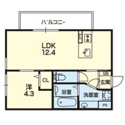 セジュール島崎の間取り画像