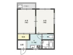 コーポ日の出の間取り画像
