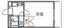 レオパレスアトリオの間取り画像