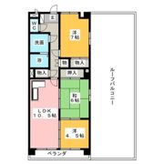 レジデンスエーワンの間取り画像
