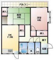 吉永マンションの間取り画像