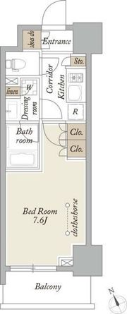プライマル浅草言問通の間取り画像