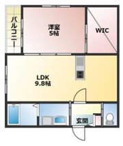 BRAVE BASE 東徳前 A棟の間取り画像
