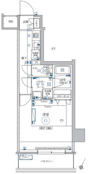 LEXE AZEST横濱関内の間取り画像