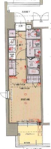 パルティール植田の間取り画像