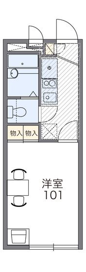 レオパレス高取の間取り画像