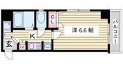 プレサンス神戸裁判所前の間取り画像