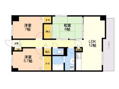プレミール和白丘の間取り画像