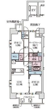 スプランディッド大阪NAMBA LINE(旧スプランディッドXI(イレブン))の間取り画像