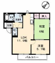 エクセルハイツの間取り画像