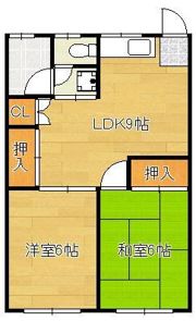 コーポ風の間取り画像