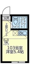 ユナイト富岡マリンジェッターの間取り画像
