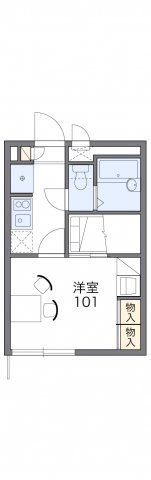 レオパレスフォレストⅡAの間取り画像