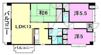 コサージュ衣山の間取り画像