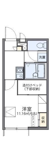 レオパレスさくらの間取り画像
