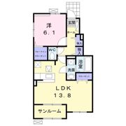 ポルトボヌール Cの間取り画像