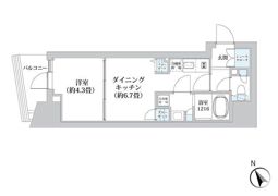 ライオンズフォーシア五反田の間取り画像