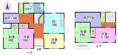 山崎邸の間取り画像