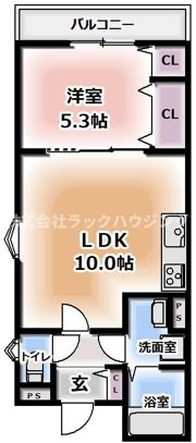 クリエオーレ三ツ島Ⅱの間取り画像