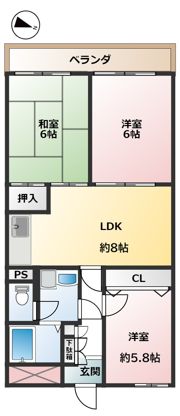 日建プリムローズ北浦和の間取り画像