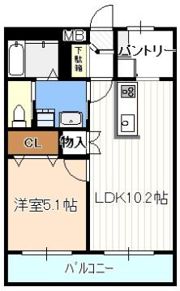 レジデンス八竜の間取り画像