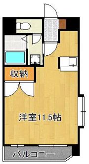 ニューリバー小倉の間取り画像