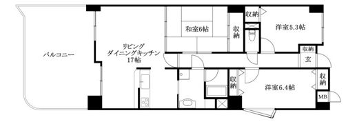 ロイヤルアネックスベイフロントの間取り画像