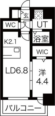 メイクスWアート今池Ⅲの間取り画像
