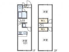 レオパレスMyやまがの間取り画像