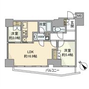 アトラスタワー六本木の間取り画像