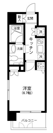 プライムアーバン田町の間取り画像
