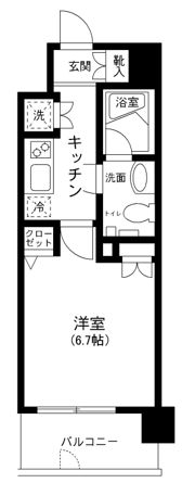 プライムアーバン田町の間取り画像