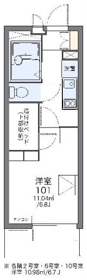レオパレスカプリコーン21の間取り画像
