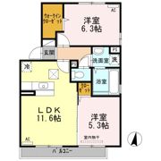 ラフィーネ青葉台の間取り画像