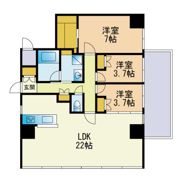 D・TERRACE千早の間取り画像
