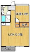 Moon中原東 B棟の間取り画像
